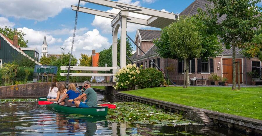 Amsterdam 5-Hour Guided Canoe Trip in the Wetlands - Windmills, a Possible Swim, and the Return Drink at the Village House