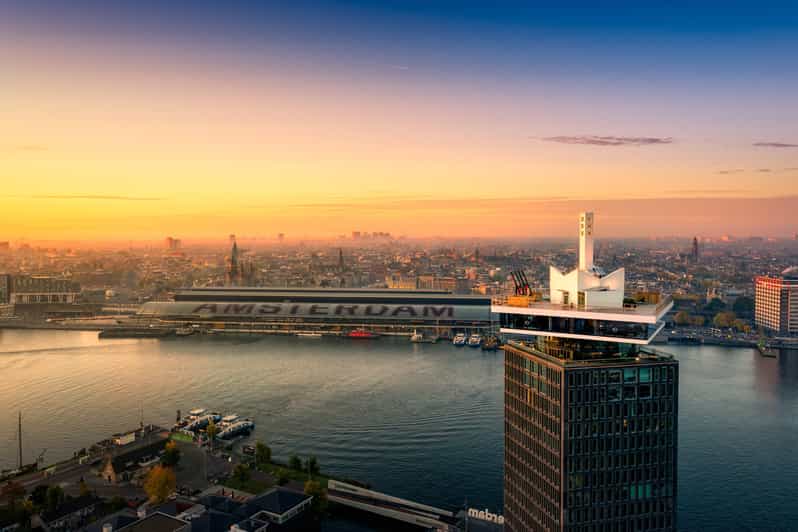 Amsterdam: A'DAM Lookout Entry Ticket with Burger - The Elevator Moment and First Stops Inside the Tower