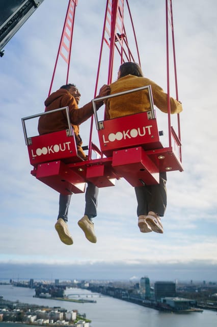 Amsterdam: A'DAM Lookout Ticket and Lunch or Dinner Voucher - Over The Edge and VR rollercoaster: thrill add-ons, not included