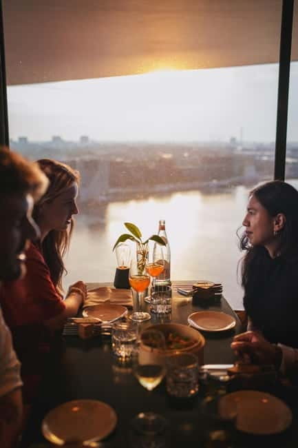 Amsterdam: A'DAM Lookout with Revolving Restaurant Moon - The interactive part and audio tour: turning the view into a story