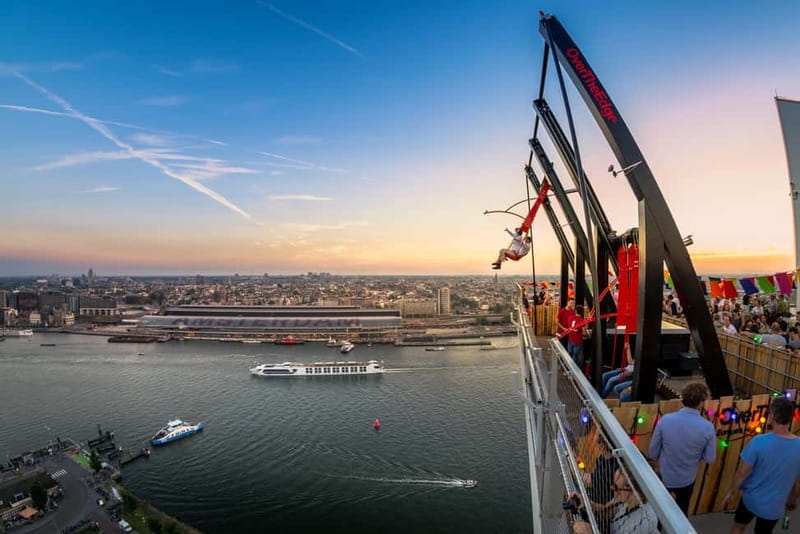 Amsterdam: A'DAM Lookout with Revolving Restaurant Moon - Optional thrills you can add: Over The Edge and Amsterdam VR