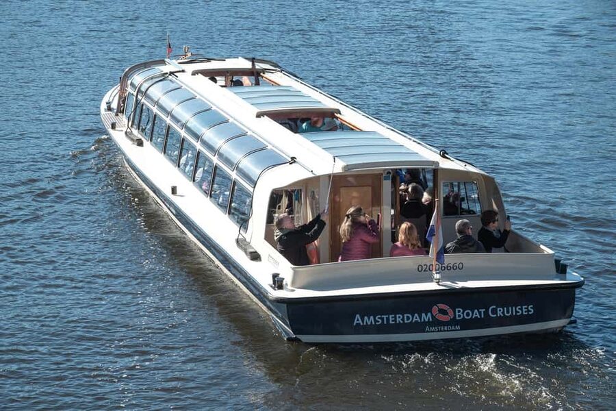 Amsterdam: Canal Cruise with Live Commentary & Audio Guide - The 75-Minute Route: IJ River, Prinsengracht, Anne Frank Area, and the Amstel