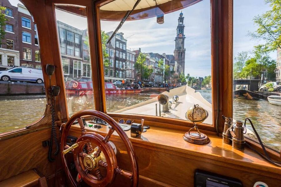 Amsterdam: Classic Boat Cruise with Optional Cheese & Wine - What You Actually See: Maritime Museum, Golden Bend, Red Light District, and Old Harbor