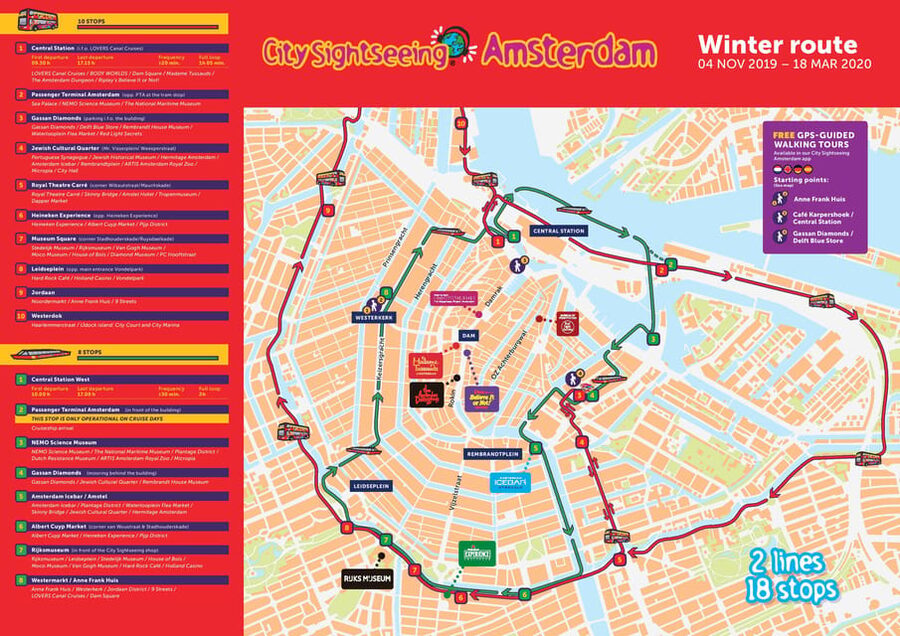 Amsterdam: Combo Rijksmuseum & Hop-On Hop-Off Bus - Booking checklist so you do not get caught by a time slot or a seasonal route