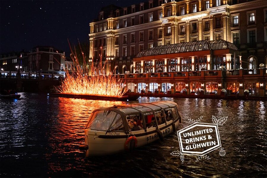 Amsterdam: Covered Canal Booze Cruise with Unlimited Drinks - Hosts and skippers, the banter factor, and the no-music rule