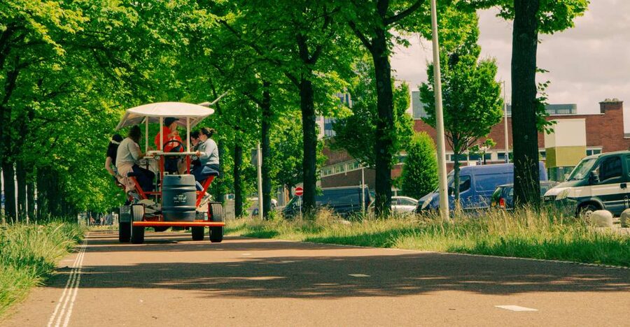 Amsterdam: Dutch Beer Bike Blast Tour with Onboard Bar - The 75-Minute Route, Stop by Stop in Sloterdijk