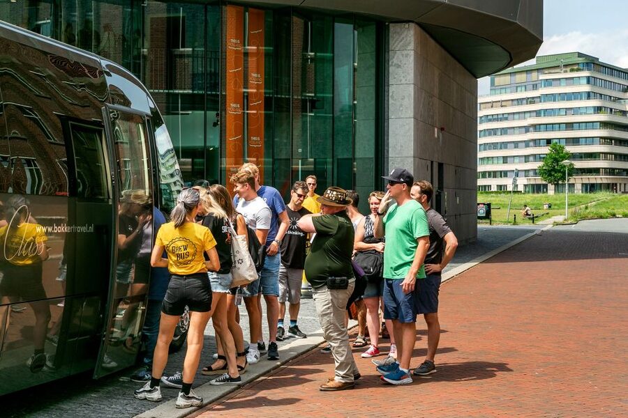 Amsterdam: Guided Craft Beer Brewery Bus Tour with Tastings - Stop 2 at the mystery craft brewery: the exclusive guided tour moment