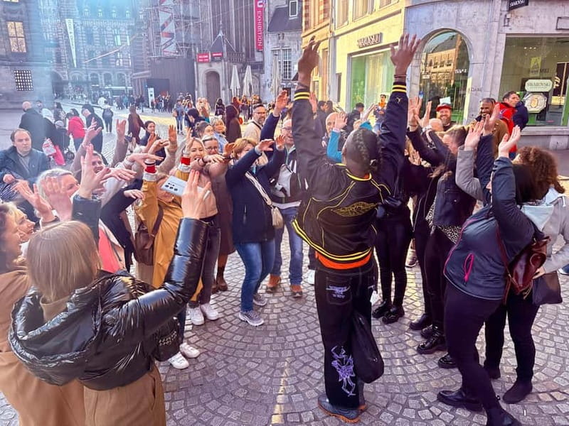 Amsterdam: Guided Ganja Walking Tour of Coffee Shops - Where you start: Dam area, Royal Palace views, and getting oriented fast