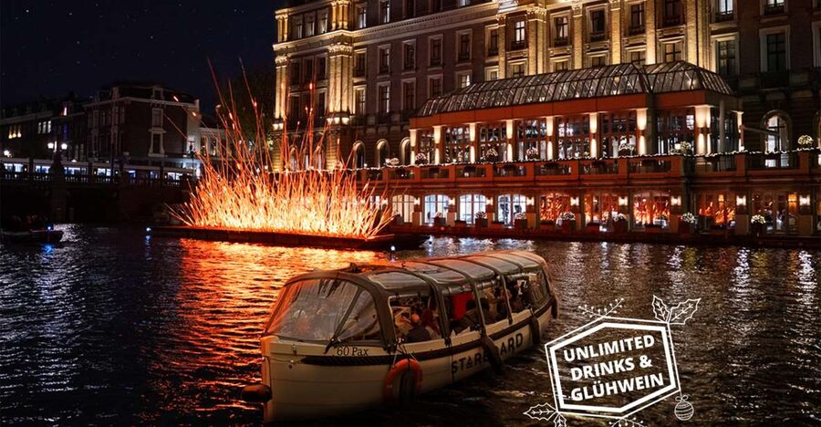 Amsterdam: Light Festival Boat with Unlimited Drinks Option - The 75 minute route, stop by stop, and what you should watch for