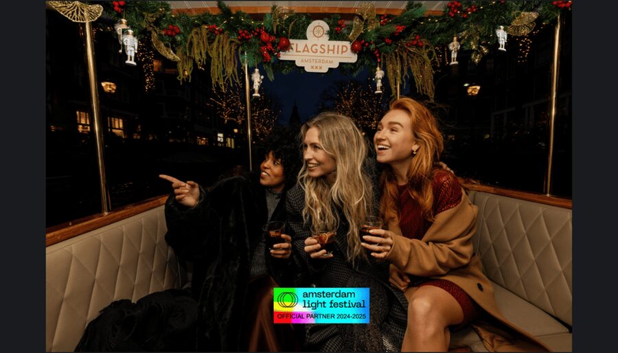 Amsterdam: Light Festival Heated Cruise w/ Drinks & Snacks - Where to Meet: Prins Hendrikkade 33A and the Orange Crew Clue
