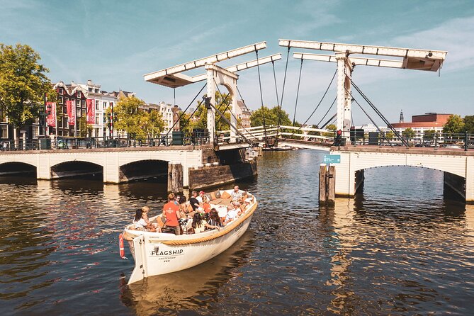 Amsterdam Luxury Canal Cruise + Unlimited Drinks & Bites option - Jordaan storytelling along the water: where the best guides really shine