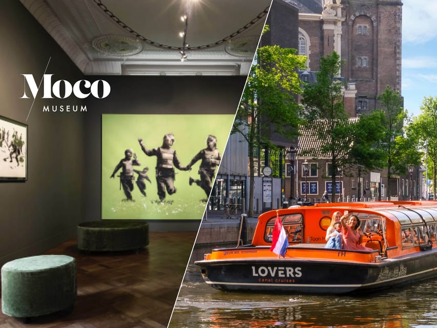 Amsterdam: Moco Museum Entry Ticket and Canal Cruise - Skip-the-line entry and timed check-in: the part that saves your day