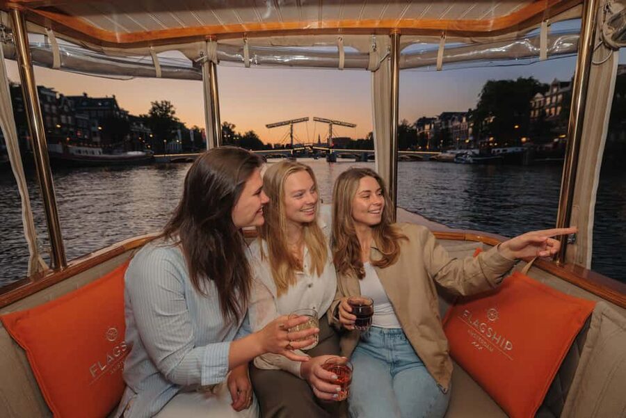 Amsterdam: Open Boat Cruise option Unlimited Drinks & Bite - The Canal Route You’ll Actually See, Landmark to Landmark