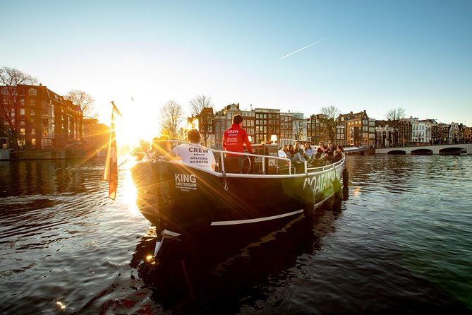 Amsterdam Open Boat Cruise with Live Guide and Two Drinks - From the Hermitage to the Canal Ring, the Shortcut to Amsterdam Sights