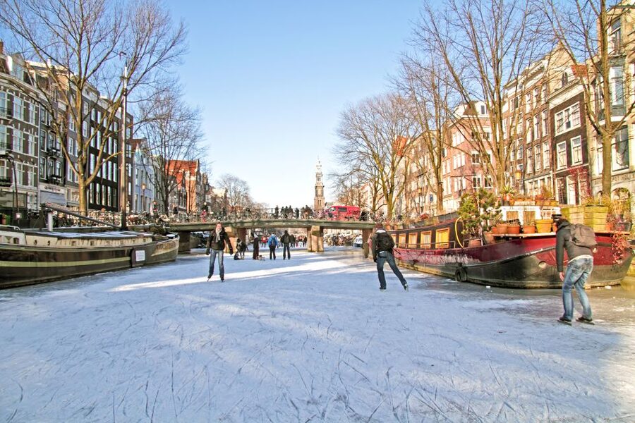 Amsterdam Winter Walking Tour - Spui Square and the winter “terrace” mindset