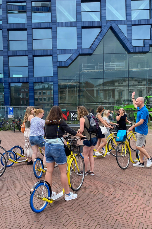 Delft - Step/scootertour in and around the city - Modern Delft first: construction changes the look, and the guide explains why