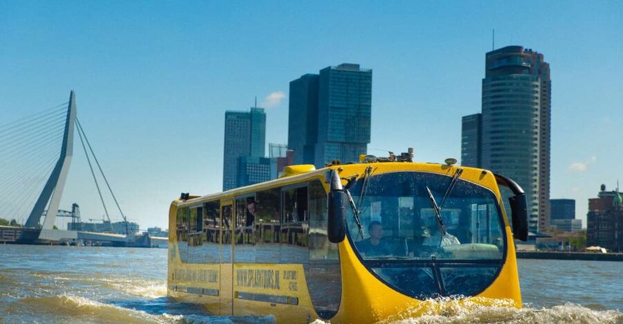 Rotterdam: 1-Hour Sightseeing Splash Tour - The Splash Moment: From Bus To Boat and Back-To-Back Views