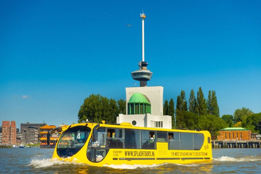 Rotterdam: 1-Hour Sightseeing Splash Tour - Road Highlights: Erasmus Bridge, SS Rotterdam, Euromast, and More