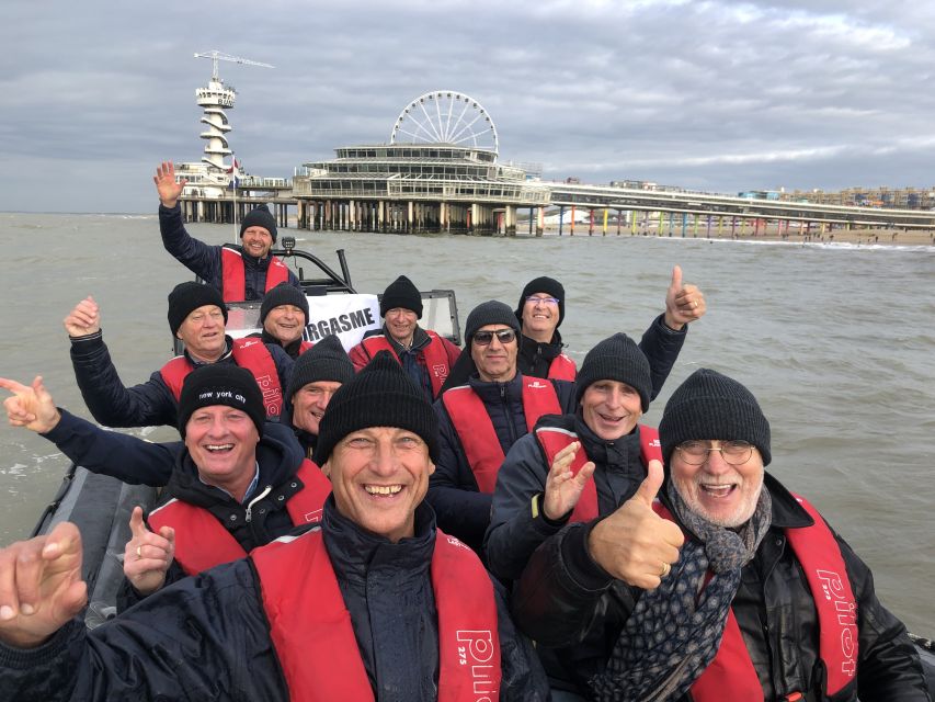 The Hague: Scheveningen Beach RIB Speedboat Tour - Summer sea time, plus an optional swim