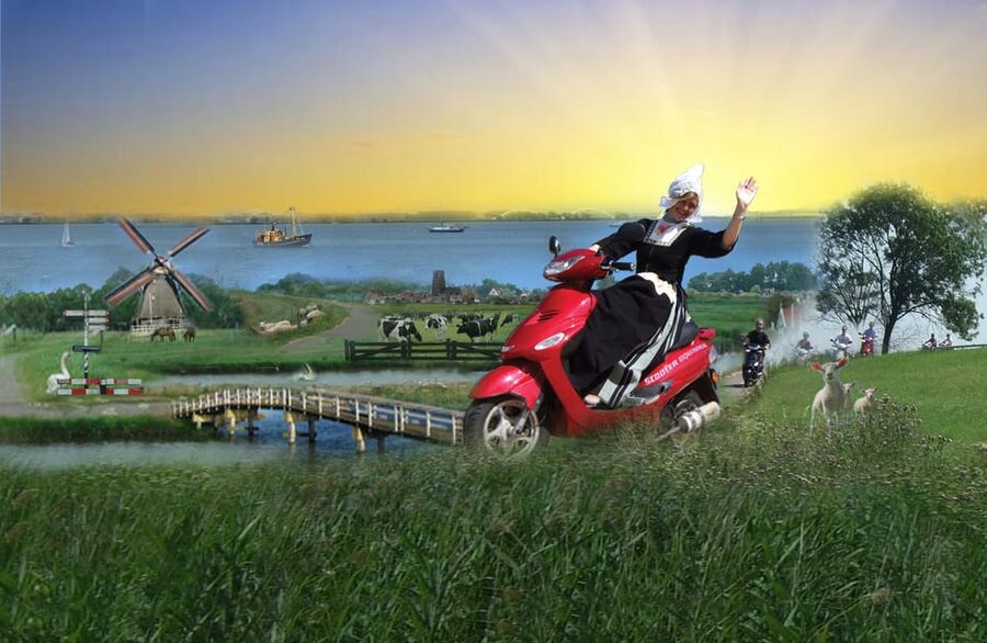 Zaanse Schans: Windmills, Clogs & Cheese by Electric Scooter - The start point near Amsterdam, and how you actually get there